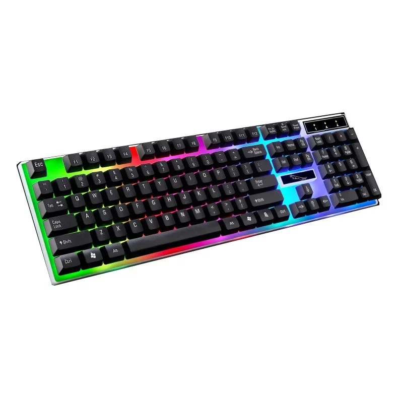 Wired G21 Glowing Usb Computer Gaming Mechanical Keyboard Color Backlight For Laptop Universal Notebook Keyboard