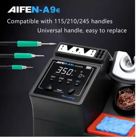 A9E Soldering Station Compatible Original Soldering Iron Tip 210/245/115 Handle Control Temperature Welding Rework Station