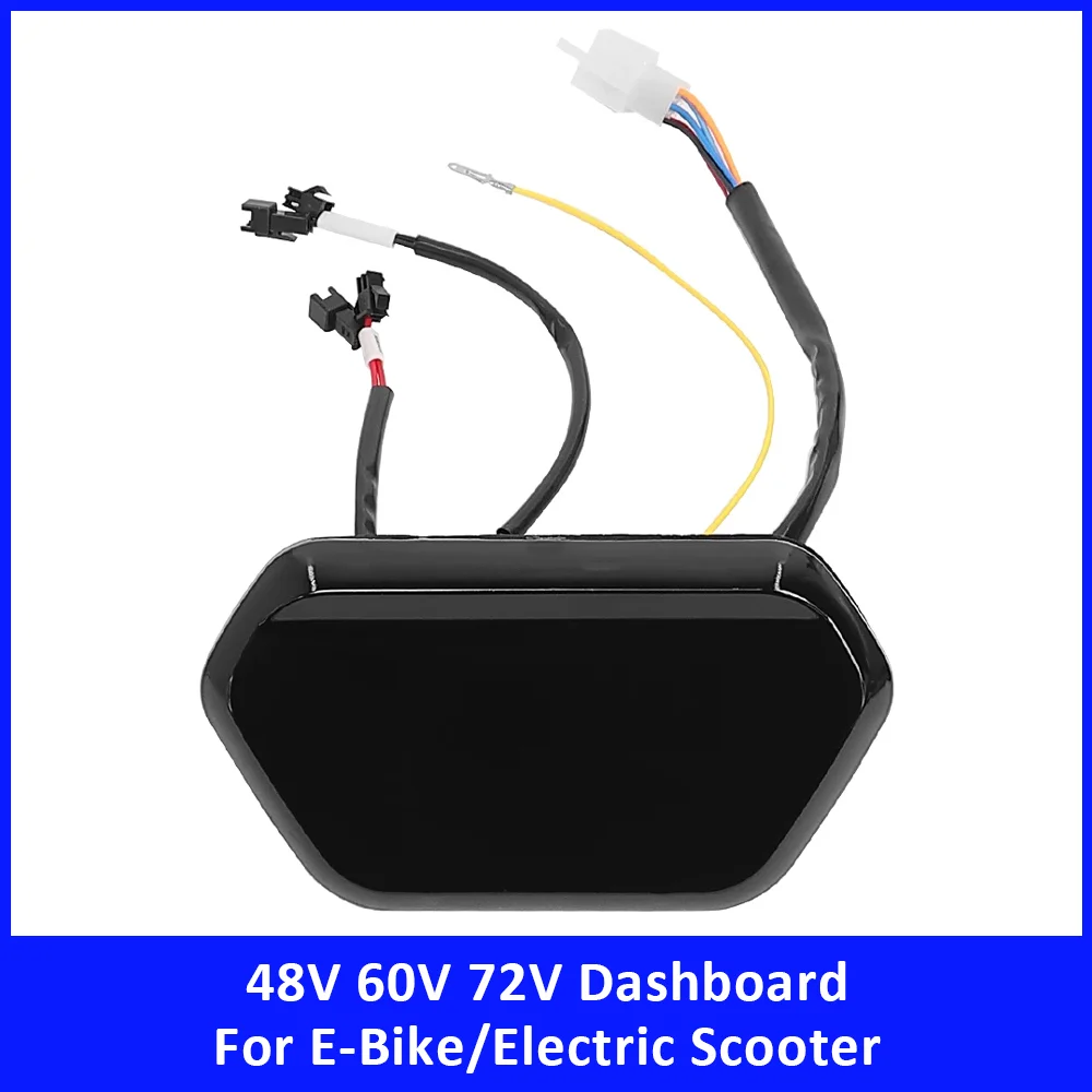 

48V 60V 72V Motor Controller Dashboard for E-Bike Electric Scooter Accessories Display Panel Instrument Screen Replacement Parts