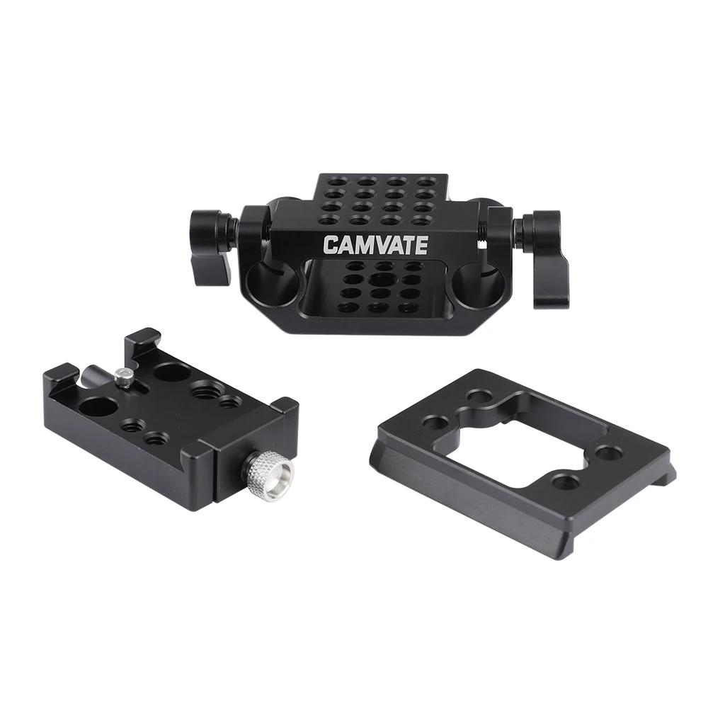 Быстросъемное скользящее крепление HDRIG Manfrotto и переходная пластина с 15-миллиметровым двойным стержневым зажимом для DSLR-камеры