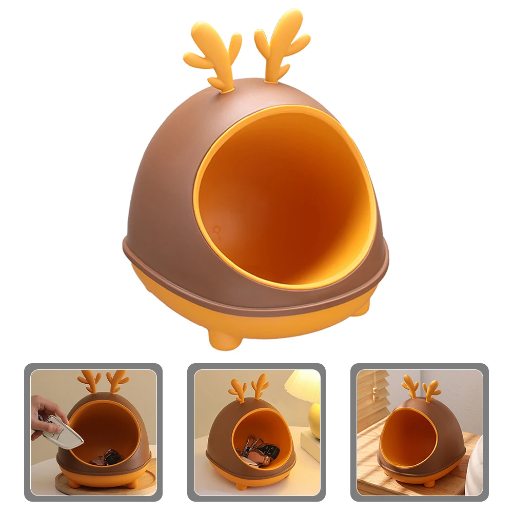 

Cartoon Storage Box Desktop Cute Jewelry Key Holder Decoration Organizer Tray For Office Entryway Table Earring Ring Holder