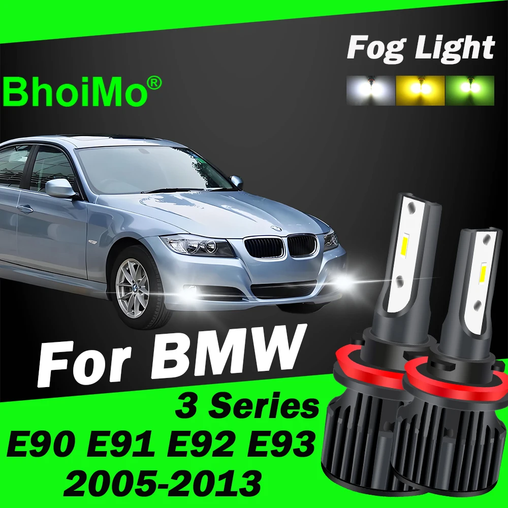 BhoiMo لسيارات BMW E90 E91 E92 E93 Led مصباح الجبهة الضباب ضوء لمبة 3 سلسلة 2005 2006 2007 2008 2009 2010 2011 2012 2013 سيارة السيارات #1