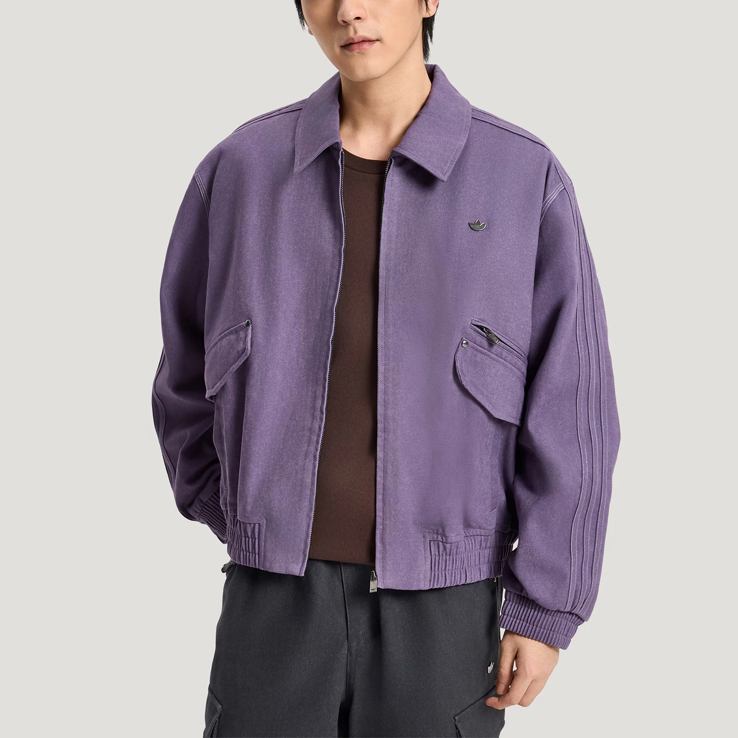 

Оригинальная мужская повседневная куртка с капюшоном Adidas Trefoil KR5052