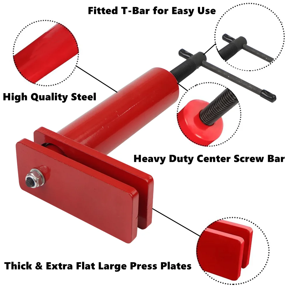 Brake Pad Spreader Caliper Press Tool Heavy Duty Piston Brake Caliper Compression Tool For most 1, 2, 4, and 6 Piston