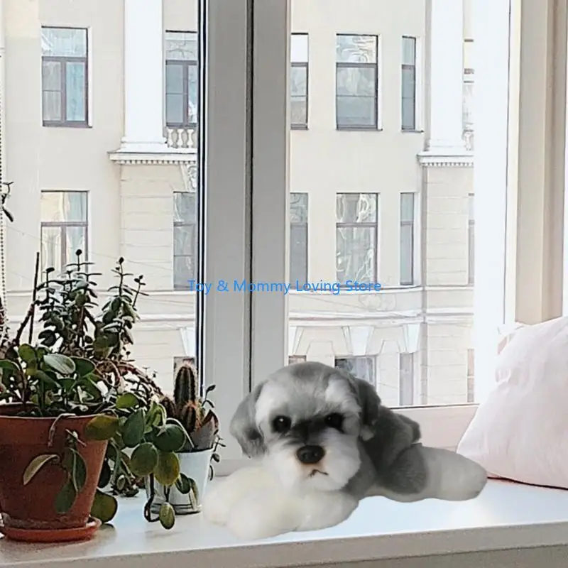 

Y1QF Cartoon Realistic Puppy Ornaments for Kids/Adults Relieve Stress Supplies Plush Cartoon Toy with Fine Material