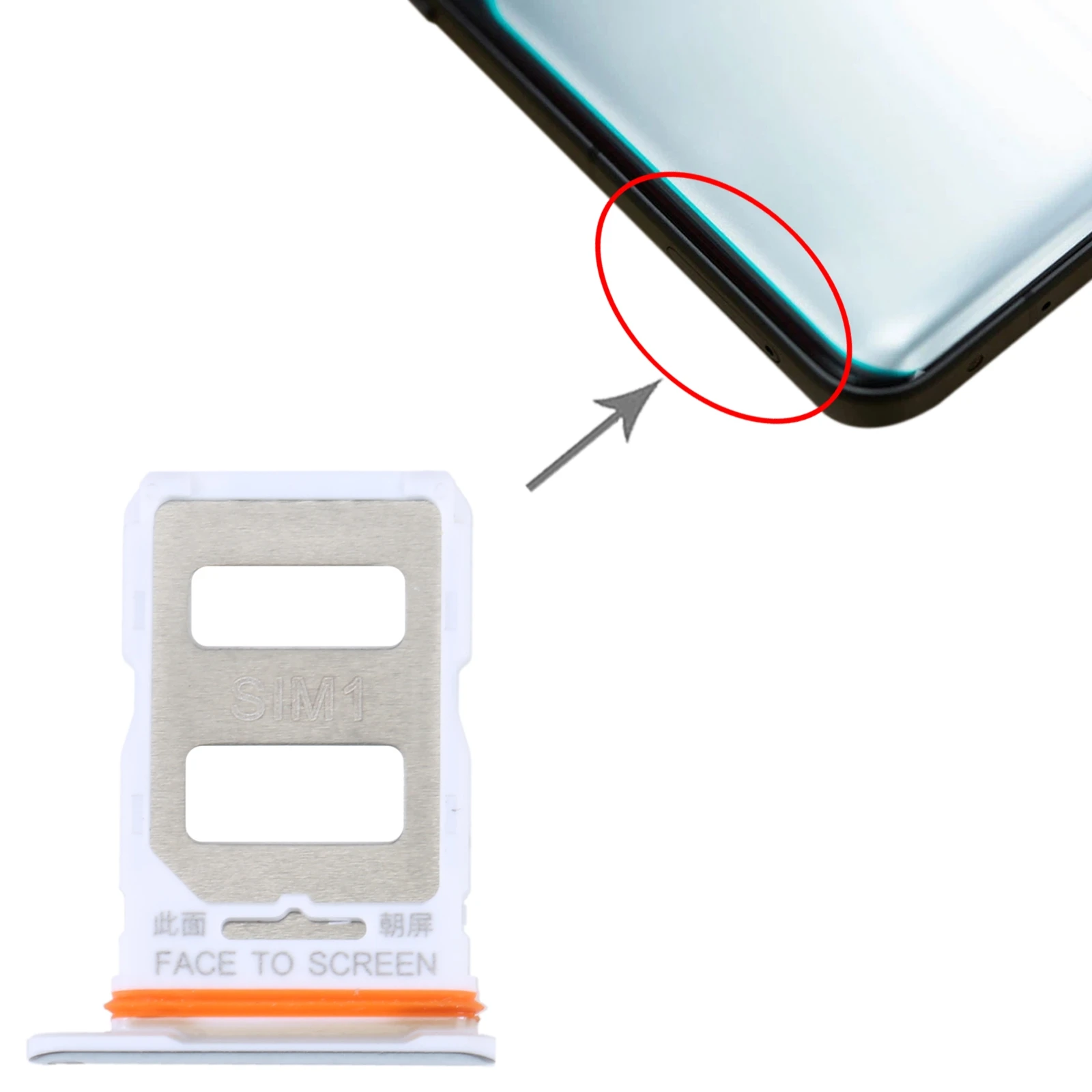 For Xiaomi Redmi K50 Ultra / 12T / 12T Pro SIM Card Tray + SIM Card Tray