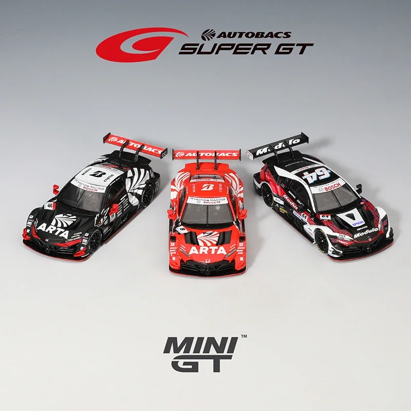 

PreSale MINIGT 1:64 Honda NSX GT Type S GT500 #8 #16 #64 Diecast Car Model Collection Toys 786 787 992