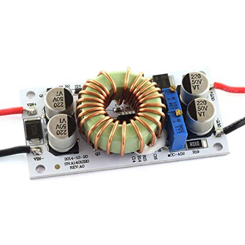 1Set 10-40V To 10-50V 6A Adjustable Step-Up Power Supply Module 250W Booster CC CV Power Converter Module 250W DC-DC Module