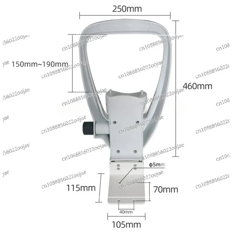 Optical Instrument Chin Rest Forehead Bracket Set For Auto Refractometer And Other Devices CR-11