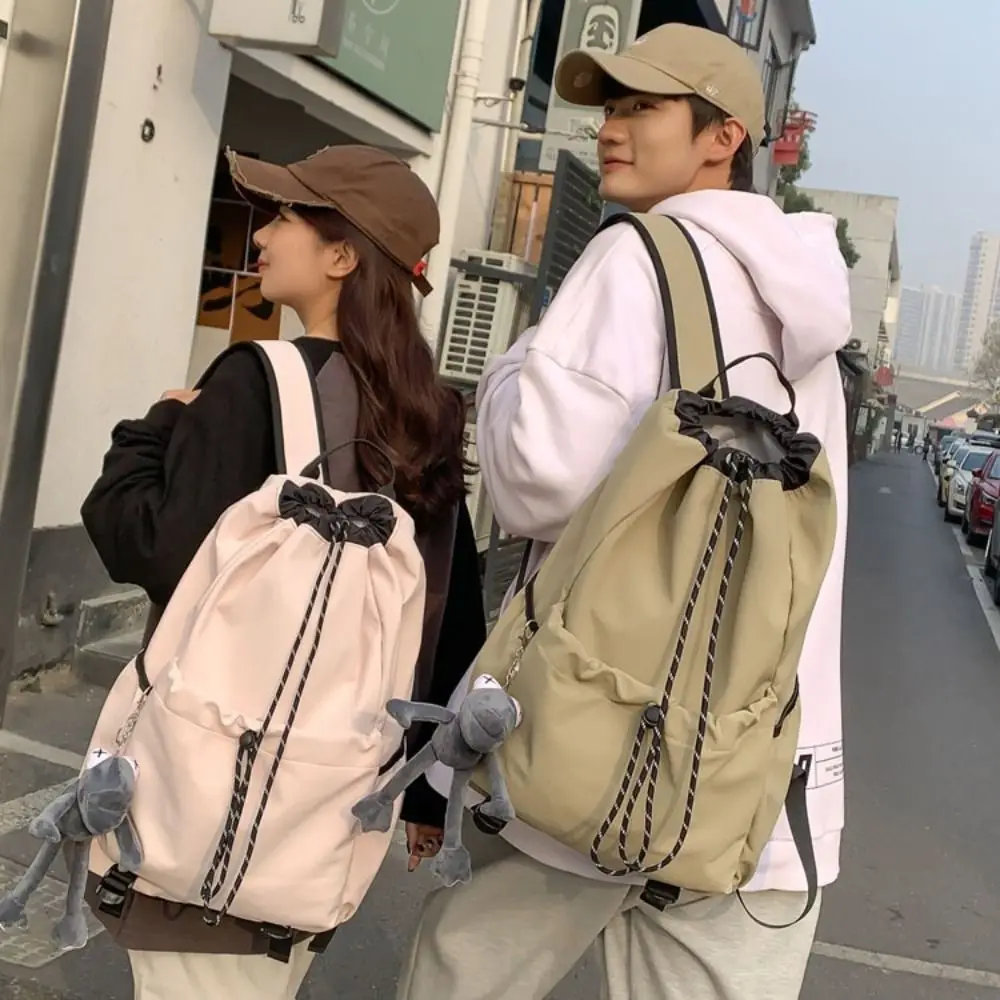 High Quality Drawstring Hiking Backpack Large Capacity Leisure Travel Backpack Cloth Casual Shoulder Bag Mountaineering