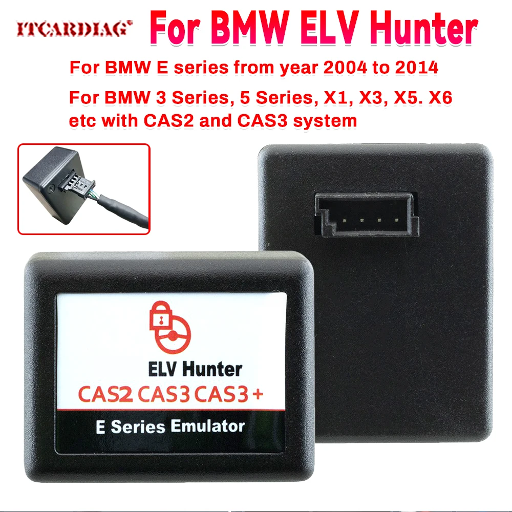 For BMW ELV Hunter Steering Lock Emulator For BMW CAS2 CAS3 CAS3+ E Series Emulator Apply For E60 E84 E87 E90 E93 2004 to 2014