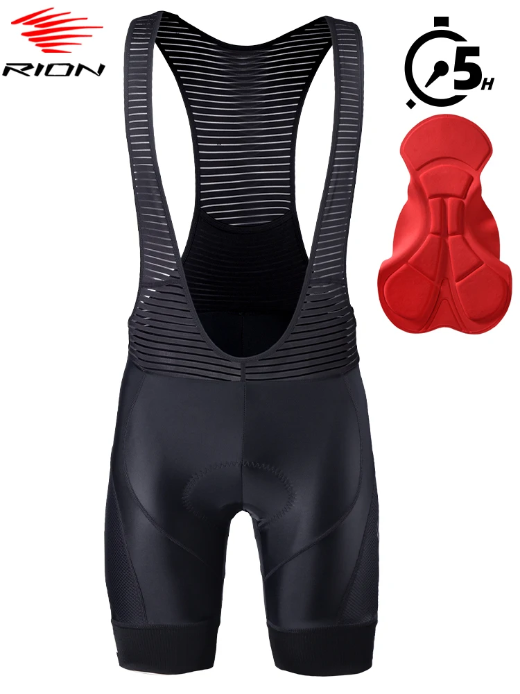AliExpress RION Cycling Bib Shorts Mens Road Bike Tights Pro Bicycle Clothes Riding Bibs Male Team Uniform 5H High Density Pad Breathable