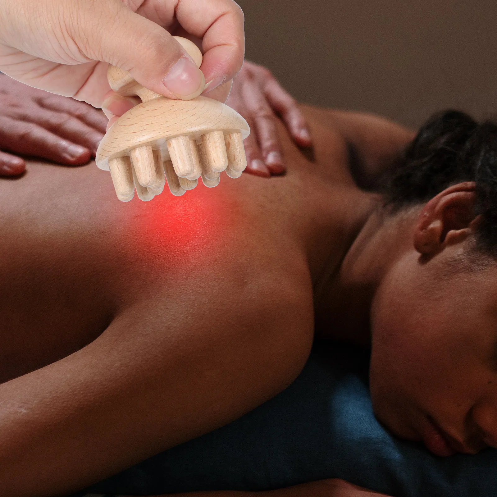 

Портативный деревянный массажер для головы (1 шт.), ручной массажер для кожи головы, инструмент для акупунктуры, расслабляющий массажер для дома и путешествий, подарок