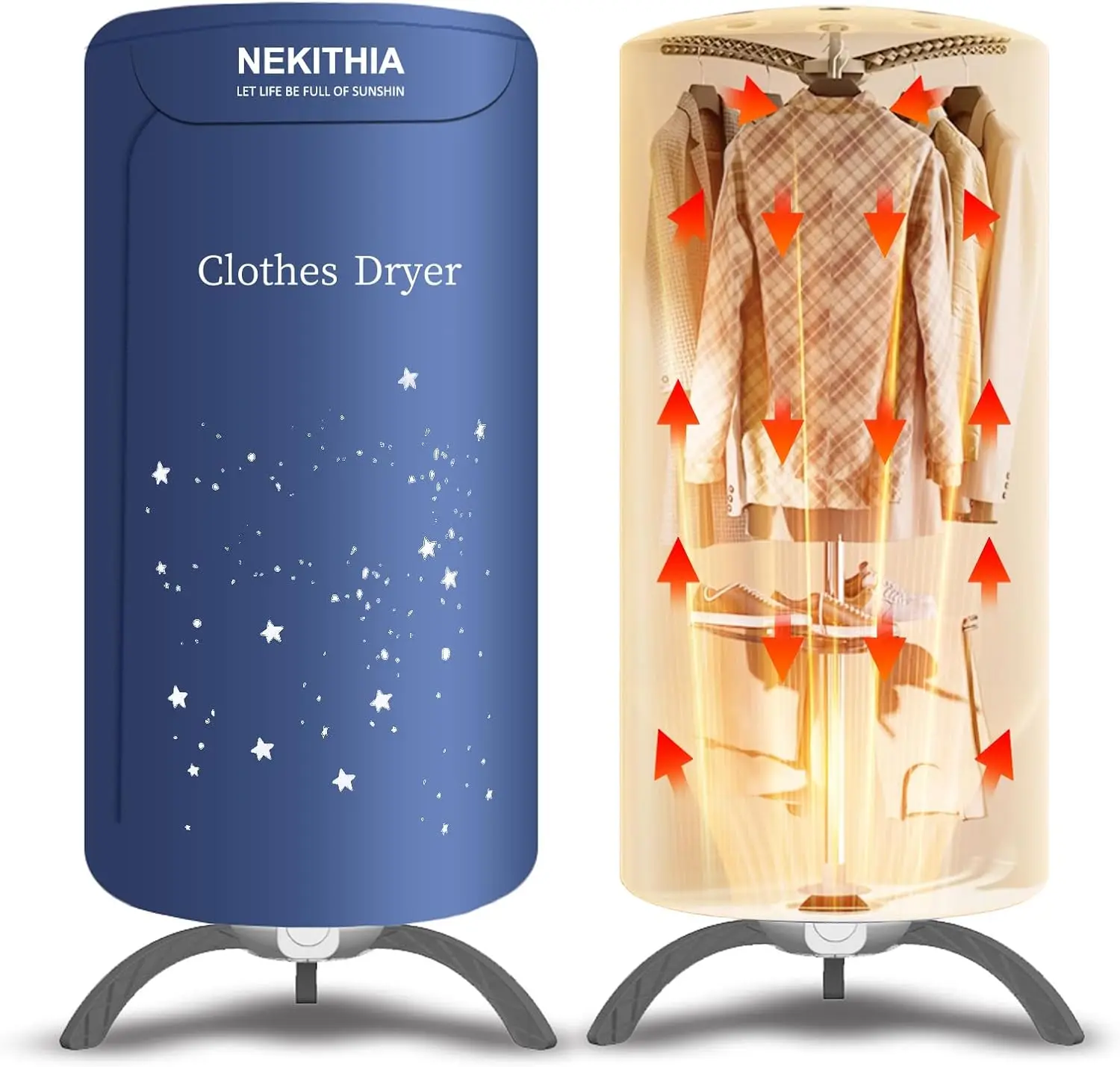 

Upgraded Portable 900W Clothes Dryer – Compact Mini Dryer for Travel, Home, RV & Apartments