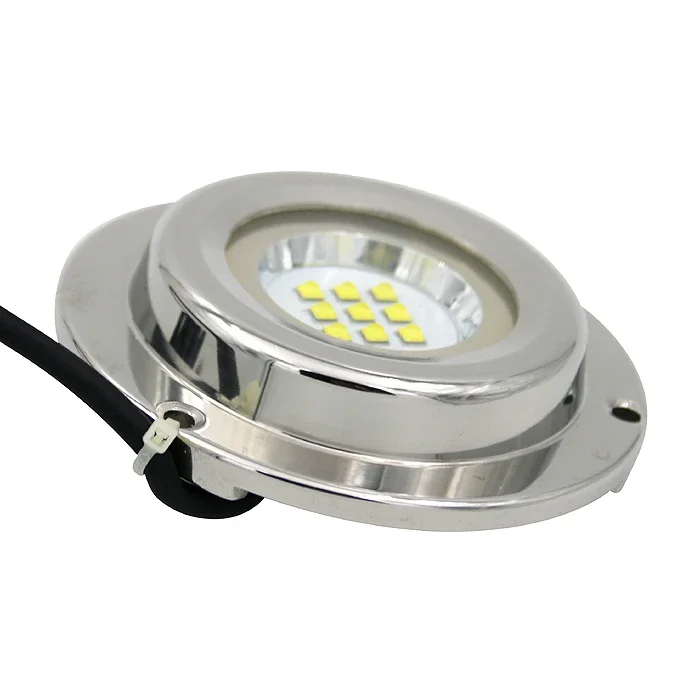 Marine grade 316L stainless steel surface mount led underwater light for boat yacht