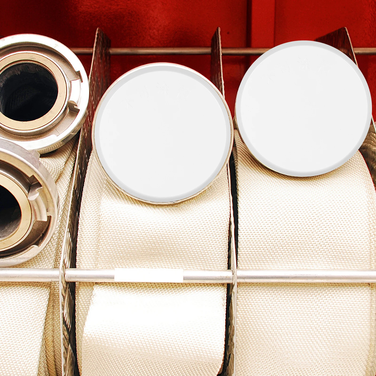 6 قطعة أخفى النار الرش يغطي غطاء السقف لوحة للمنزل مكتب مصنع الحديد ثقب دائري غطاء الرش النار #1