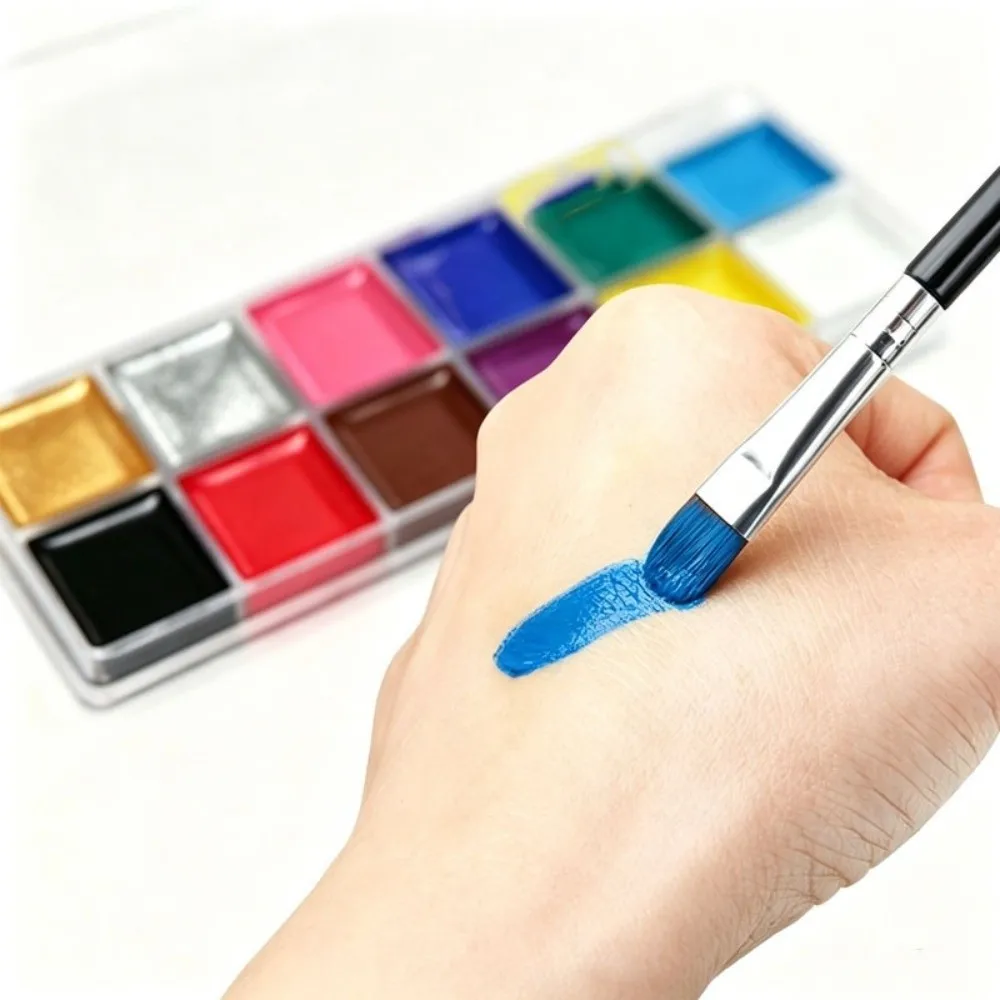 12 Color/set New Face Makeup Fashion Oil Painting Art Face Painting Eye Liner Body Paint