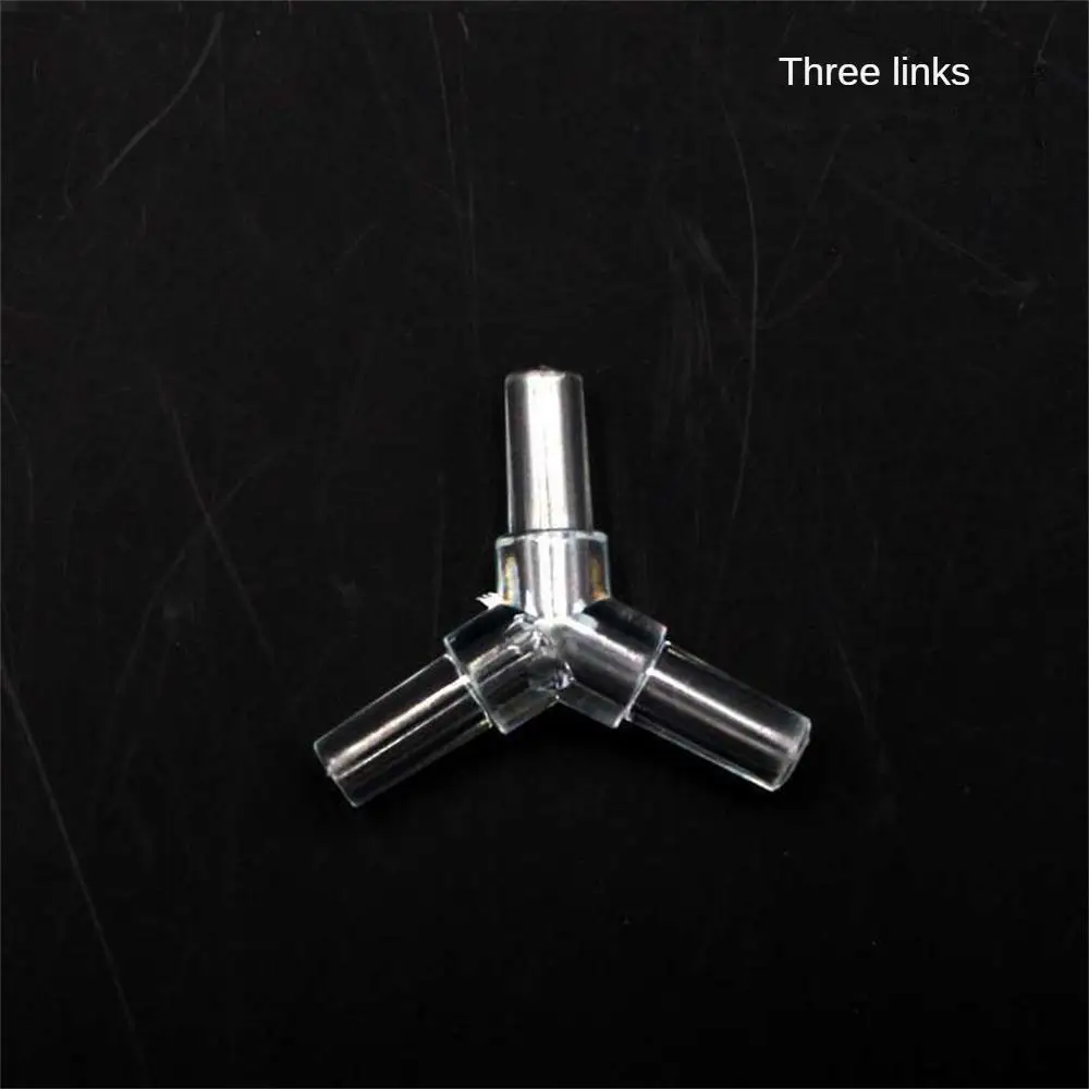 5mm Aquarium Fish Tank Water Pipe Fittings Air Pump Hose Distributor Splitters Elbow Tee Transparent Acrylic Connectors