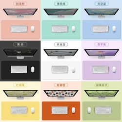 Large Size Office Desk Protector Mat PU Leather Waterproof Mouse Pad Desktop Keyboard Desk Pad Gaming Mousepad PC Accessories