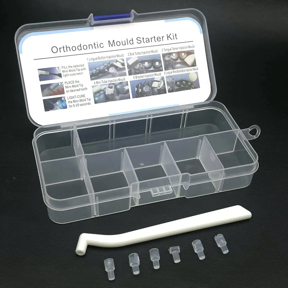 1 set Dental Orthodontic Mould Starter Kit Mini Forming Mold Injection Moulds Dentist Orthodontic Accessory