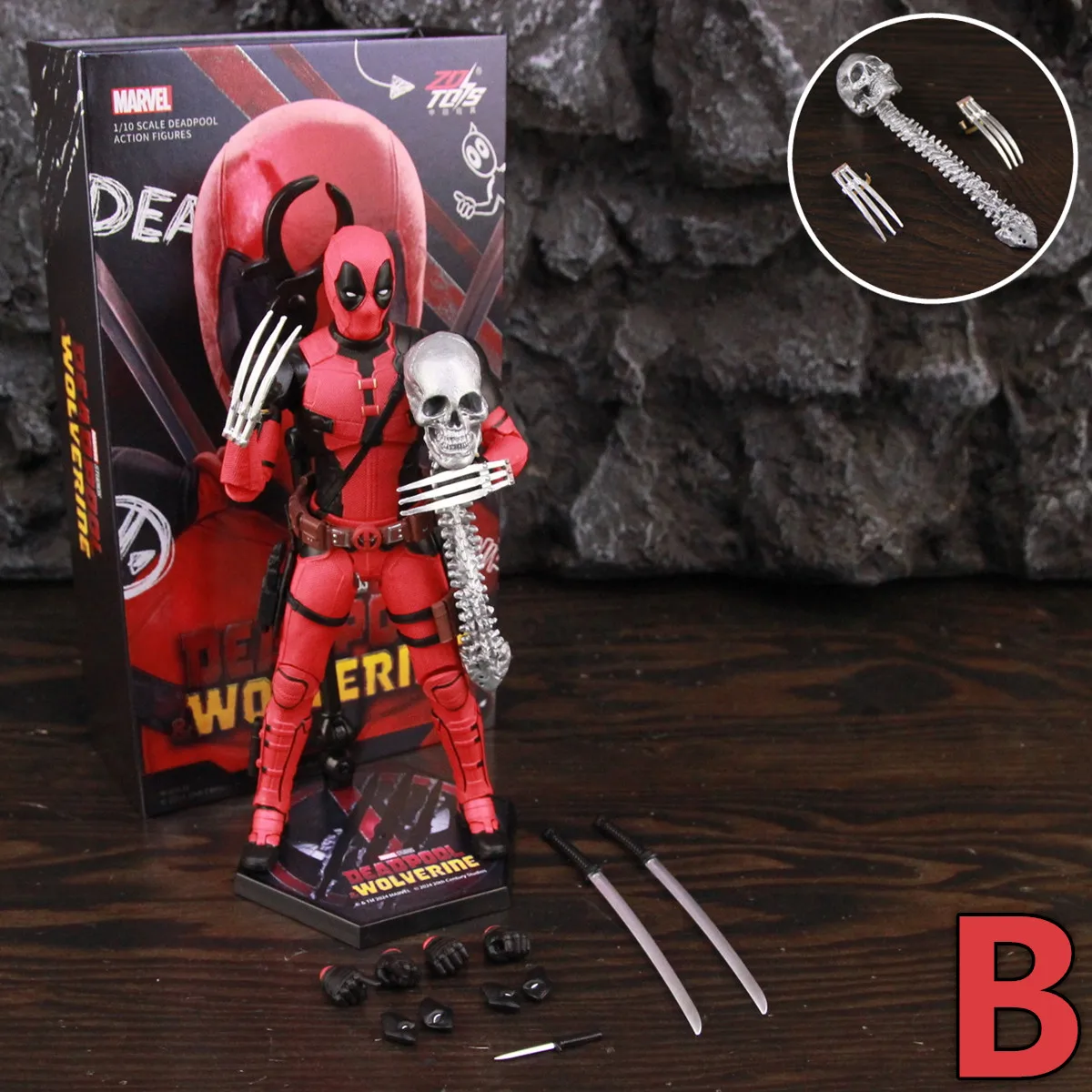 ZD Toys マーベル 2024 映画デッドプール 3 デッドプール