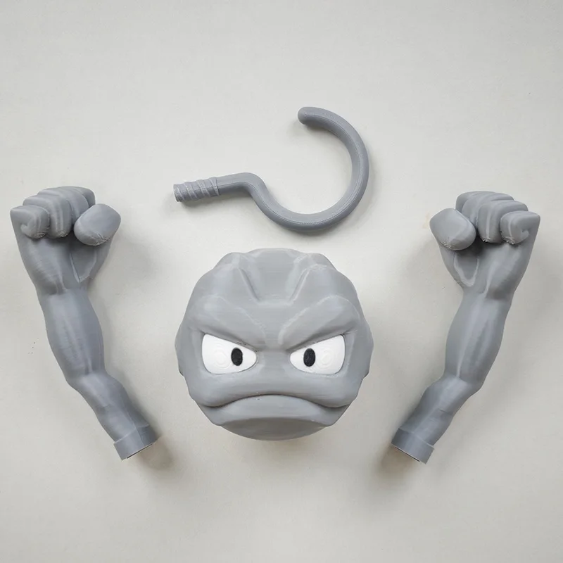 Cabide Criativo de Anime Pokémon, Divertido, Impressão 3D, Desenho Animado, Figura de Ação Geodude, Cabides Antiderrapantes, Suporte de Secagem, Brinquedos para Presente Infantil