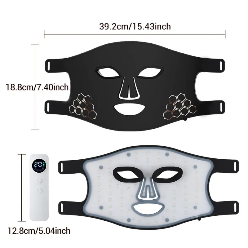 LED-Hautpflege-Gesichtsmaske für den Heimgebrauch, Schönheitsausrüstung, rote Lichtmaske