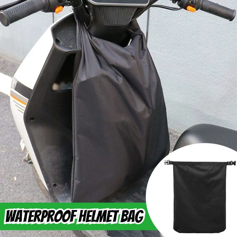 

1 шт., черная портативная водонепроницаемая сумка для шлема, дорожная сумка для мотоцикла, сумка из ткани Оксфорд, сумка для хранения багажа, аксессуары для мотоциклов