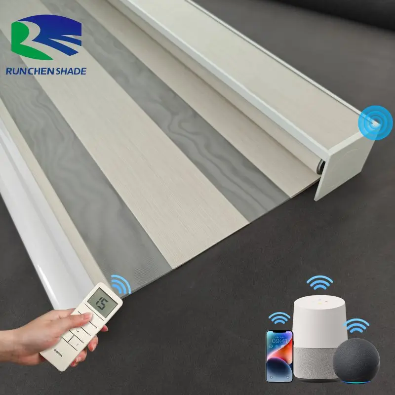 Pannello solare Wireless standard americano batteria tende zebra motorizzate smart window valance shades persianas