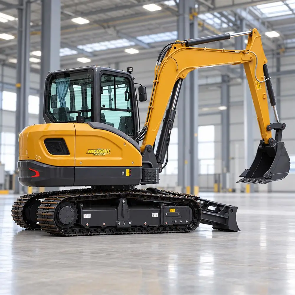 Compact Track Excavator 48kN Bucket Force for Cable Trenching and Backfilling