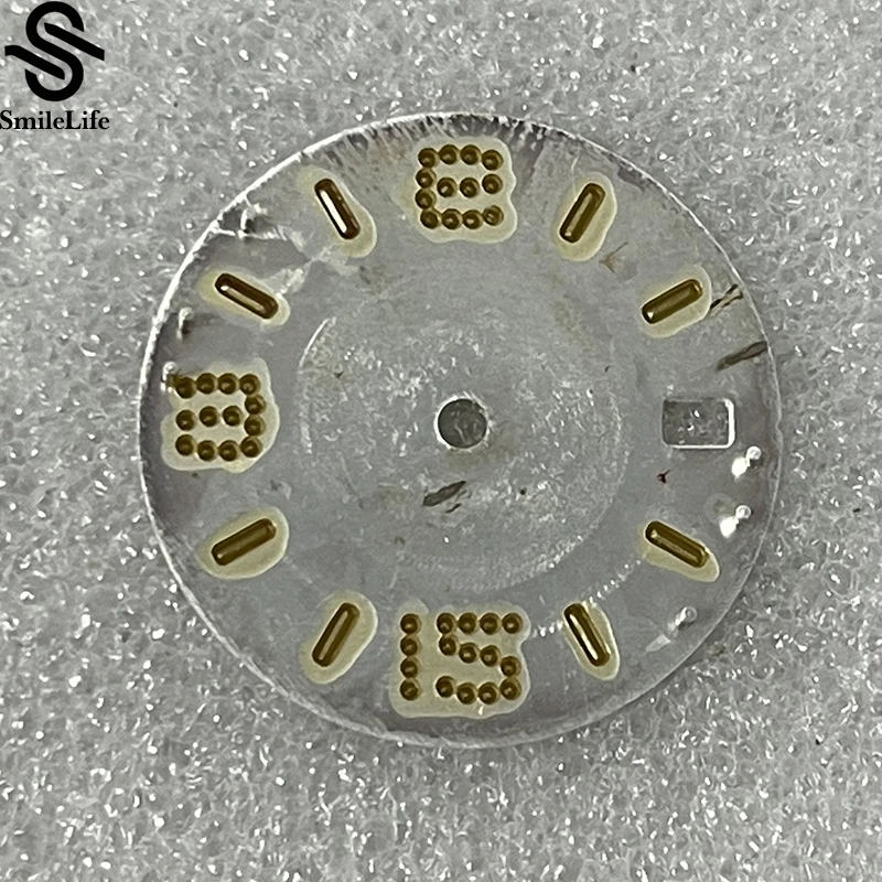 SmileLife 28.5 مللي متر NH35 مقياس قوس قزح ساعة الطلب الشمس نمط الطلب مؤشر ملون صالح NH35 ساعة يد تعمل بالحركة التلقائية اكسسوارات