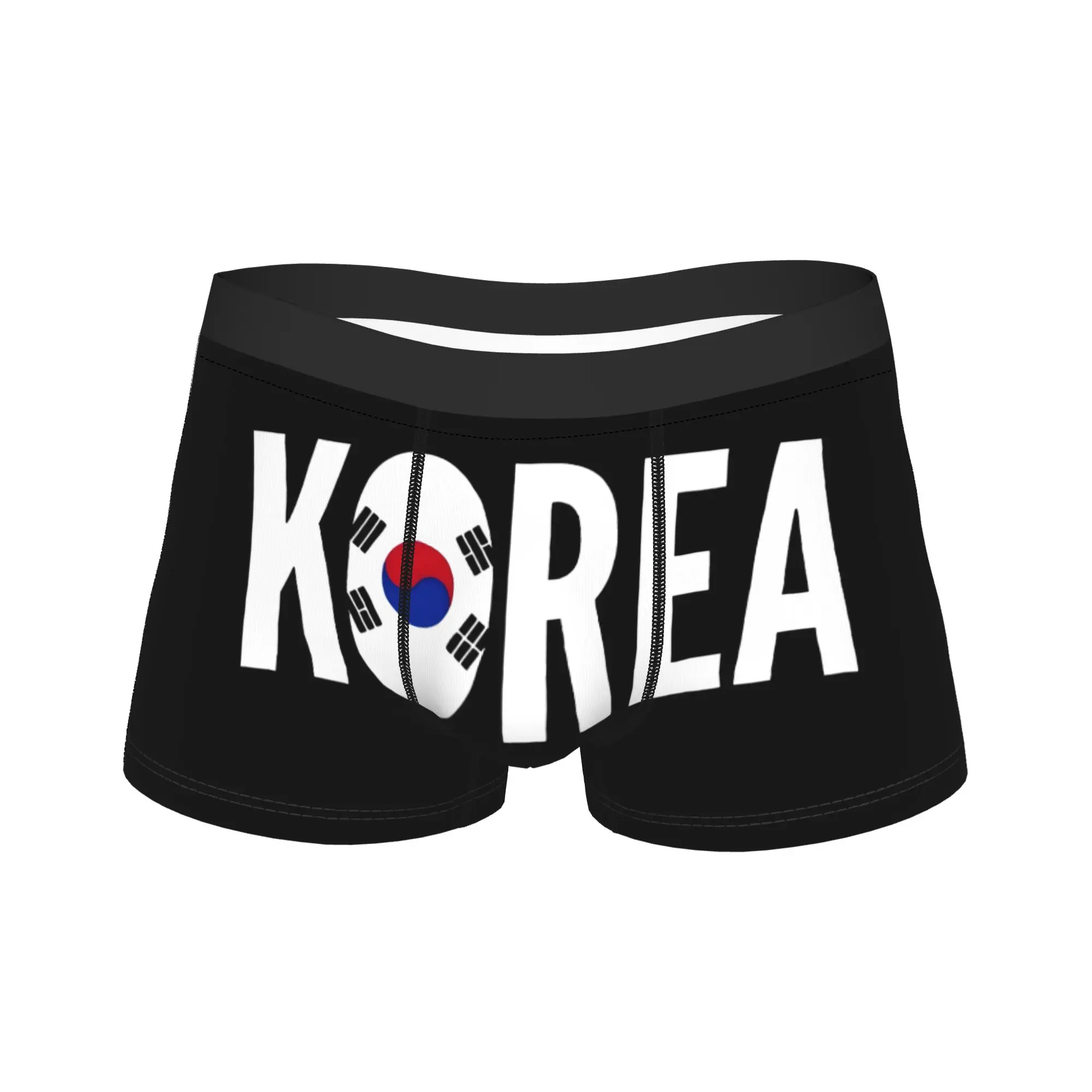 Republic of Korea Flag Boxer Brief  Underwear Quality Man Sexy Soft Boxer Shorts Custom DIY Plus Size Panties
