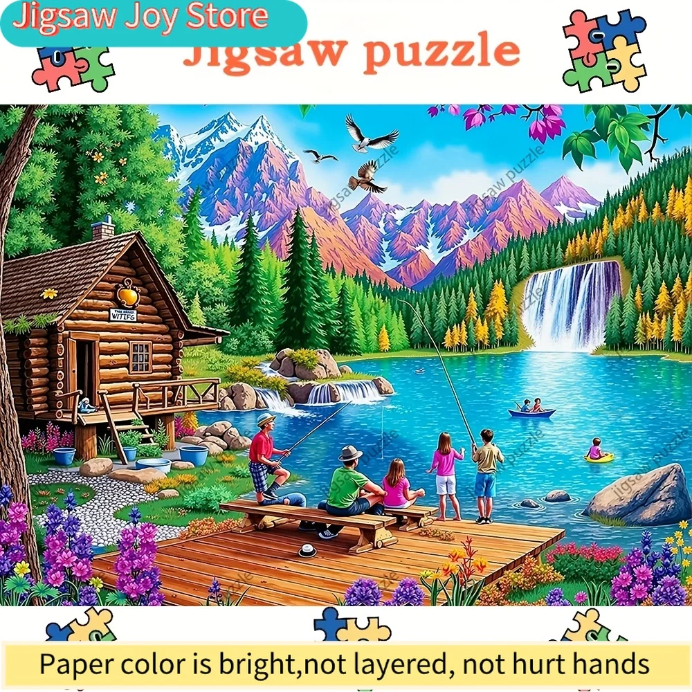 Jigsaw puzzles,Family Fun Puzzle,Portable Cuboid DIY Art Decor,DIY puzzles, high quality paper, wall decoration, Designed for