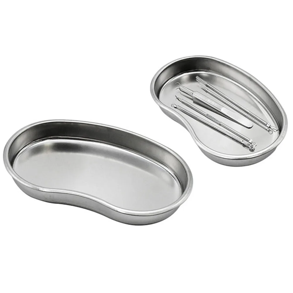 Baki Penyimpanan Alat Instrumen Gigi Multi-ukuran Baja Anti Karat Tebal untuk Bur Ortodontik, Bor, dan Pelat Pipih Persegi