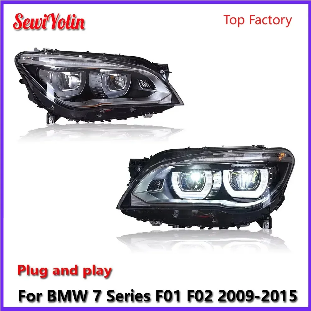 

Car LED Headlight Light Assemblies For BMW 7 Series F01 F02 2009-2015 Auto Fog DRL Brake Turn Signal Lamp Plug And Play