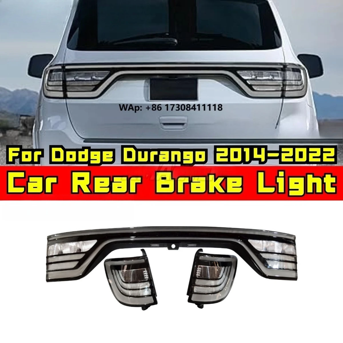 

For Dodge Durango 2014-2022 LED Tail Light Assembly Tailight Rear Brake Lamp Rear Light Car Accessories