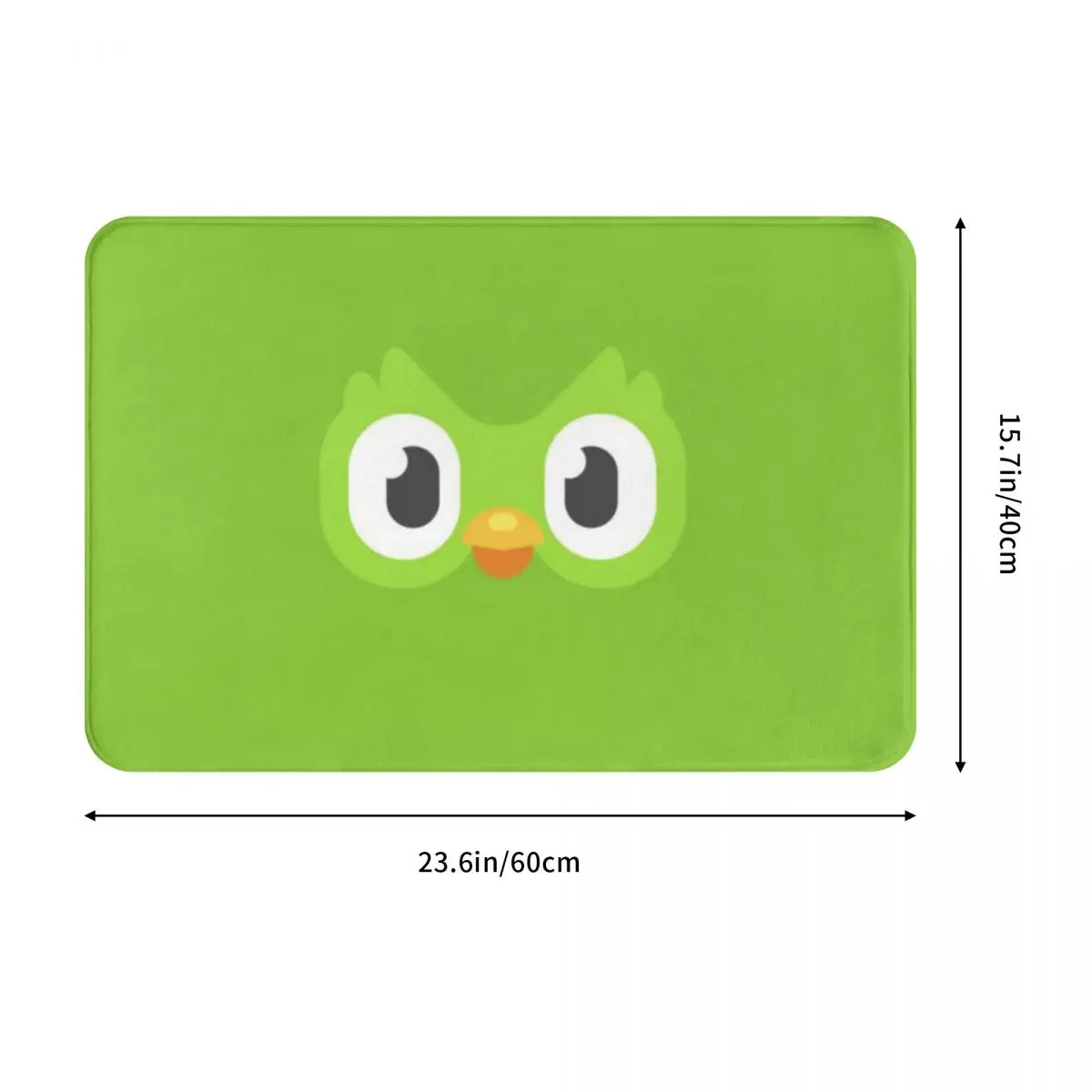 Duolingo Owl Duo Non-slip Doormat Floor Mat Washable Carpet Rug for Kitchen Entrance Home Bathroom Living room Footpad Mats