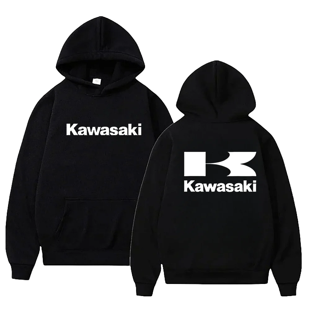 

KAWASAKI motorcycle hoodie, men's and women's printed wool hoodie, 2025 spring summer autumn winter casual sportswear