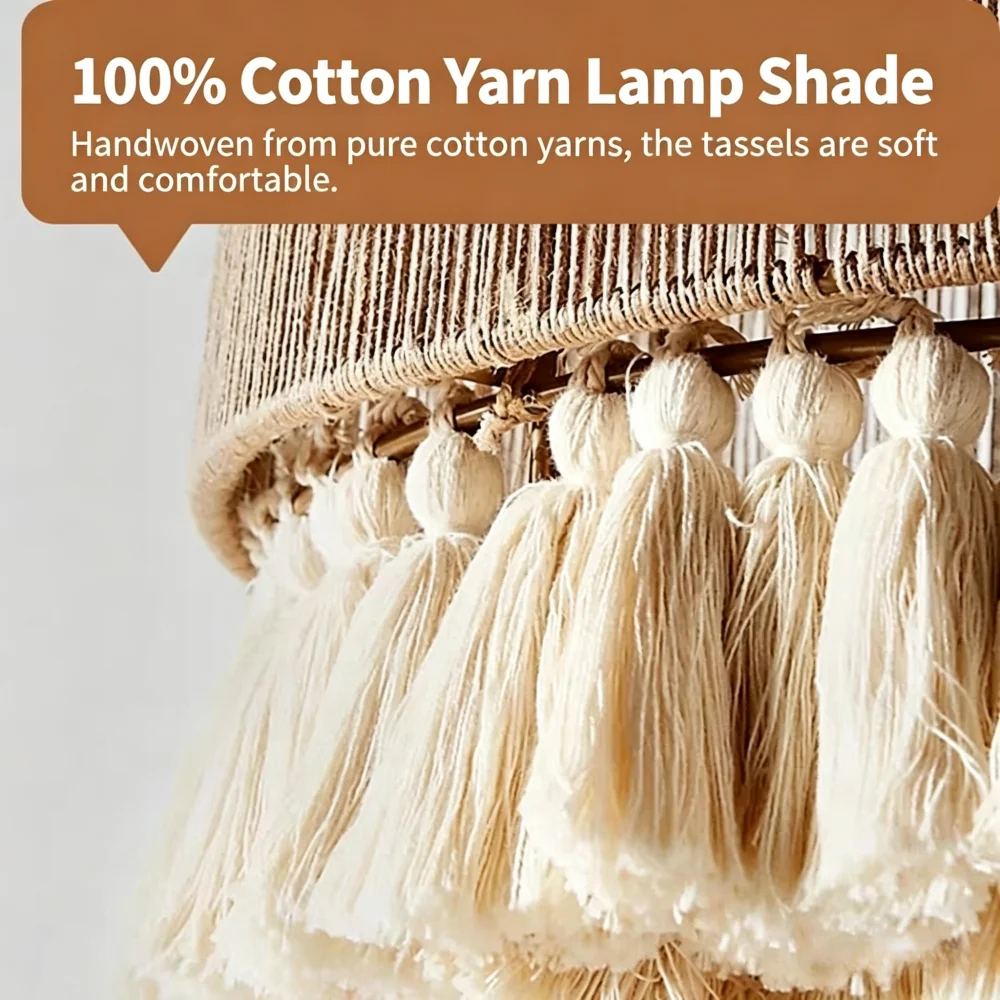 Bohemian Tassels Pendant Lamps - огляд і ціна Rope Light Decoration