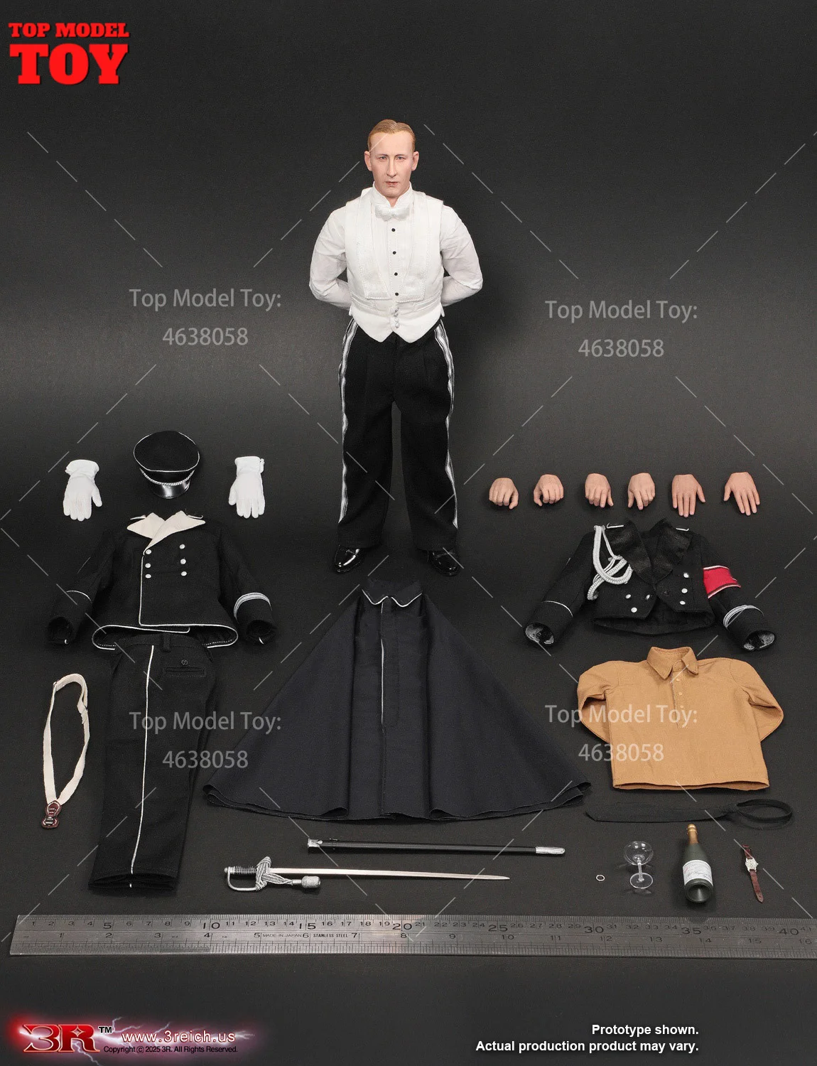 DID 3R GM657 1/6 مقياس الحرب العالمية الثانية الألمانية العامة فستان بتصميم بدلة طبعة 12 ''ذكر الجندي عمل الشكل مجموعة كاملة نموذج للعبة تحصيل