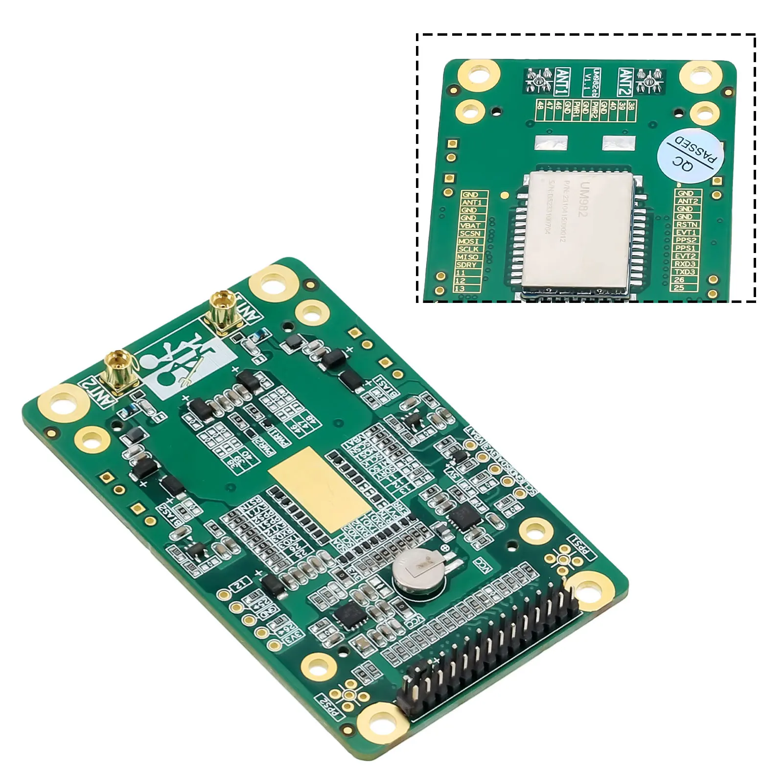 

Дифференциальный позиционирующий щит для Unicorecomm UM982 GNSS RTK, металлический зеленый инструмент для ПК, аксессуары