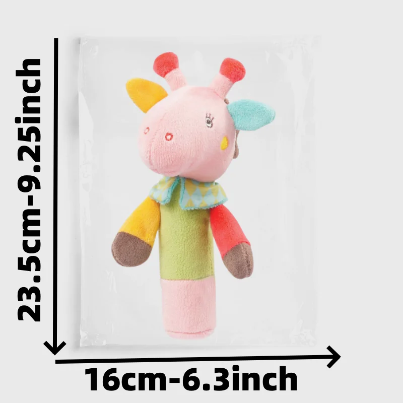 Handgekurbelte Glocken, beruhigende Handtiere, BB-Sticks, Baby-Handpuppen, Spielzeug, Hirschenpuppen für Neugeborene