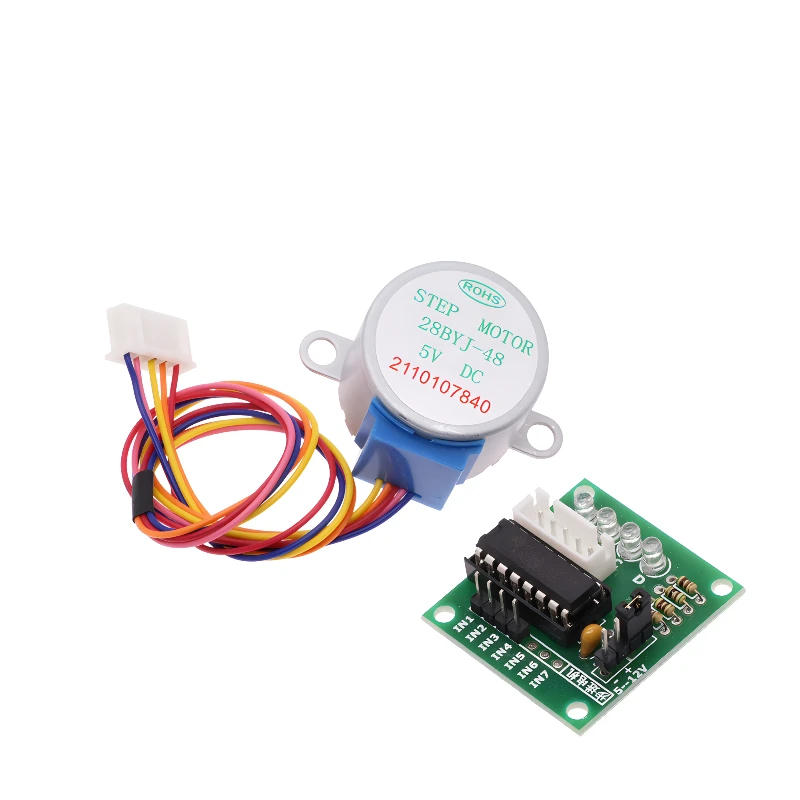 1Set 28BYJ-48-5V 4 phase Stepper Motor+ Driver Board ULN2003 for Arduino 1 x Stepper motor +1x ULN2003 Driver board