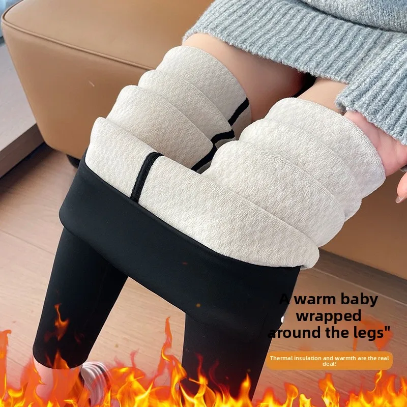 

Брюки для йоги из сосновой ковчьей кожи с высокой талией, женские зимние теплые леггинсы Bla, прочные, удобные, эластичные