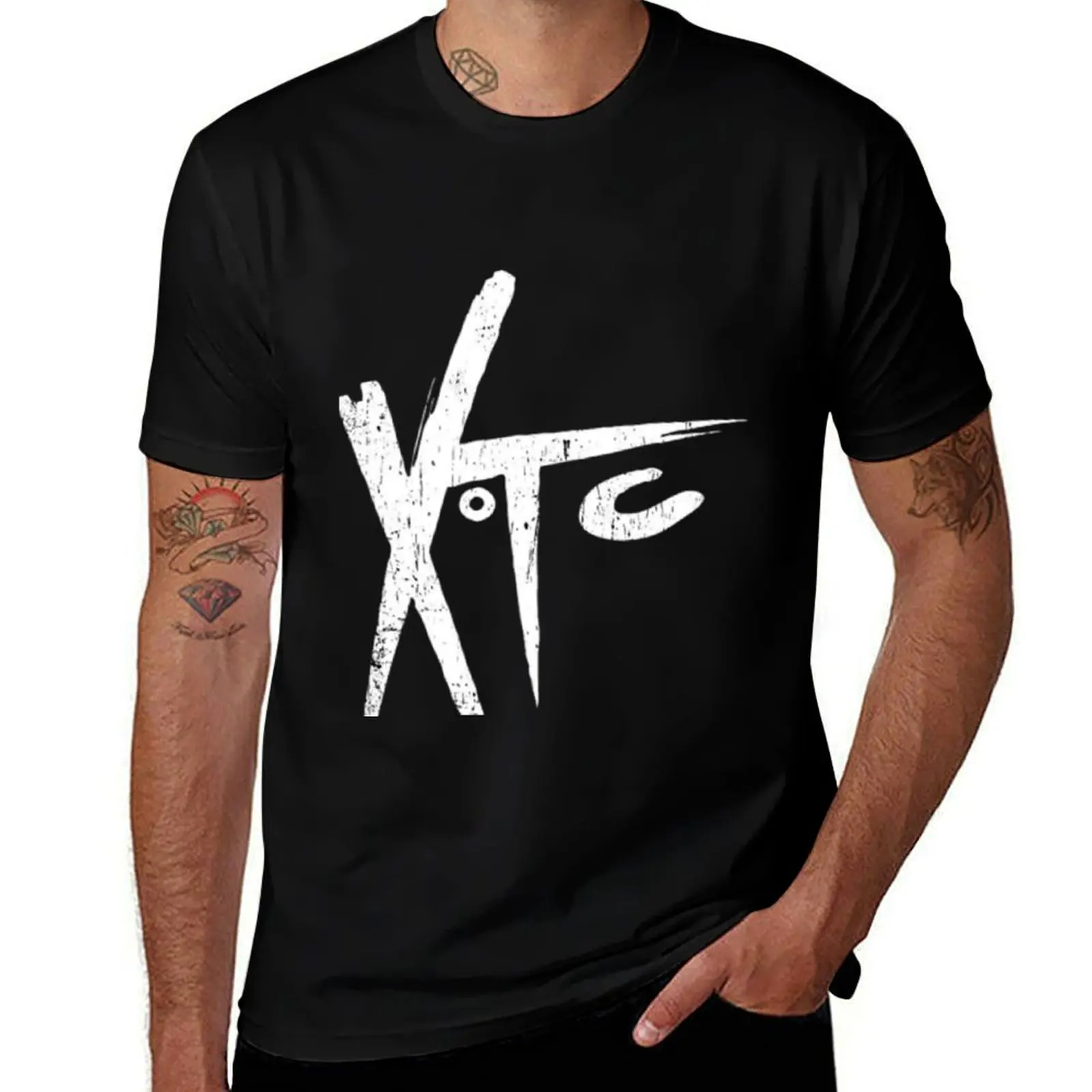 

Футболка с логотипом Xtc, мужские футболки, хлопковая хлопковая футболка, мужская футболка, хлопковая футболка
