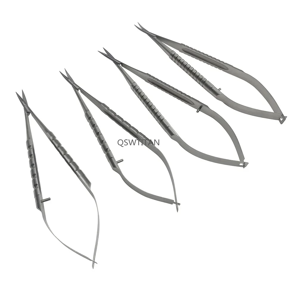 QSWTITAN Microchirurgia oftalmica Forbici per cornea in acciaio inossidabile 135mm/145mm Forbici Venere Forbici per doppia palpebra Strumenti chirurgici