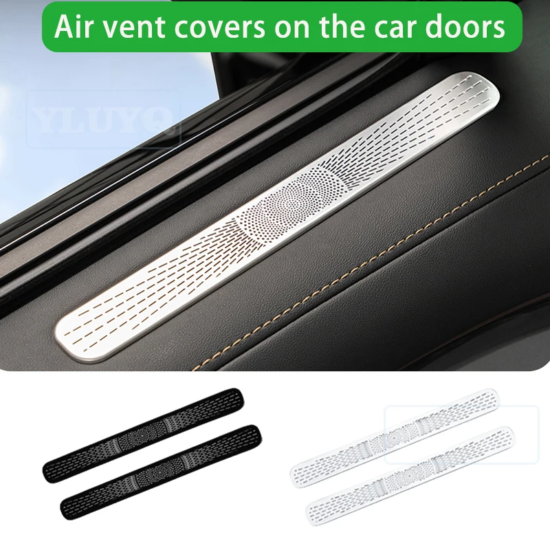 

For Zeekr 7X 2025 door air outlet protective cover, metal dust and blockage prevention decoration strip car accessories.