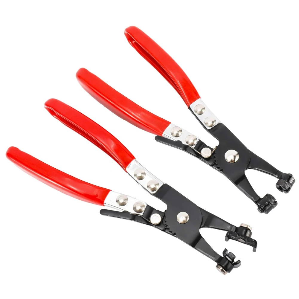 2Pcs Hose Clamp Plier Set Cross Slotted and Flat Band Hose Clamp Plier Installation and Removal Tool