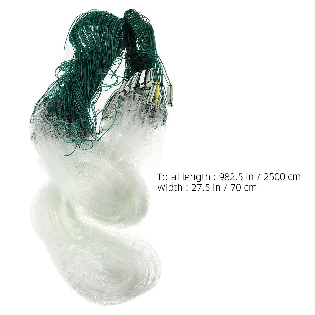 Single Layer Gill Net Lightweight Portable Mesh Size Optimized For Freshwater Saltwater Fishing Fish Catching Net Foldable