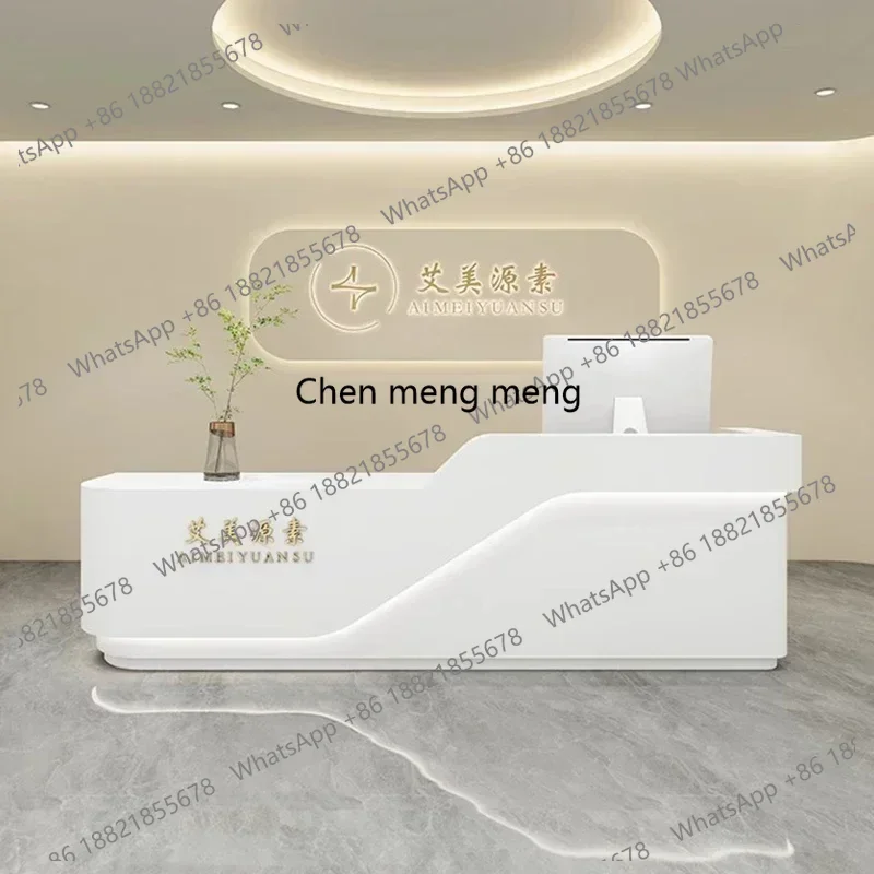 

Executive Office Furniture Professional Reception Counter Desk Long Bank Hairdressing Beauty Salon Shop Service Customer Center